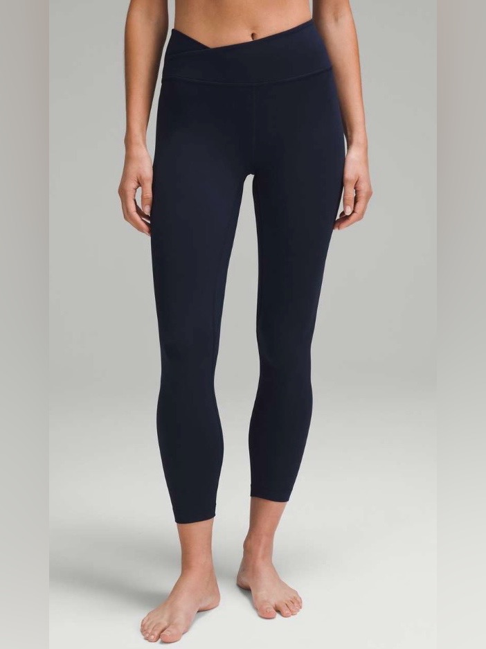 Lululemon Nwt Align Asymmetrical Waist Pants 25” Leggings True Navy Size 8